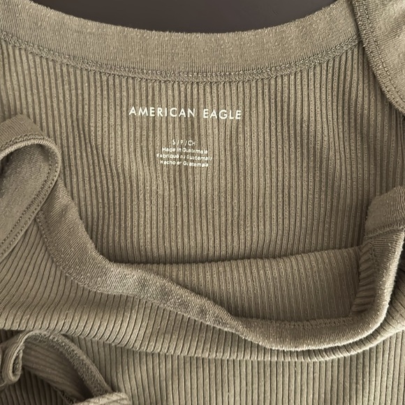 American Eagle Outfitters Green ribbed Bodysuit - Picture 3 of 5